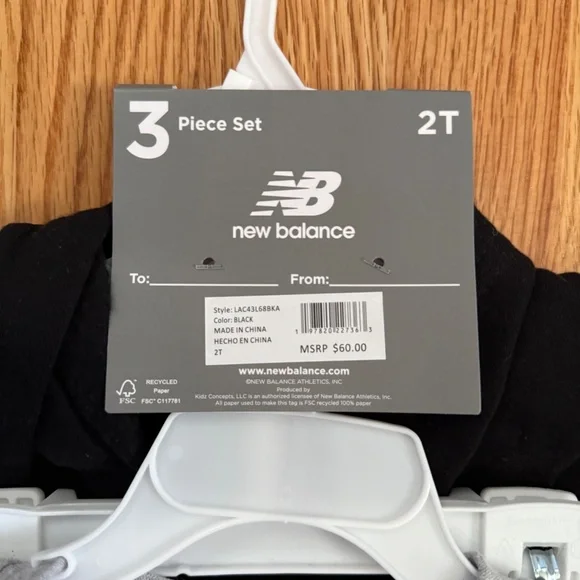 New Balance Little Boy 3 Piece Outfit - Picture 4 of 16